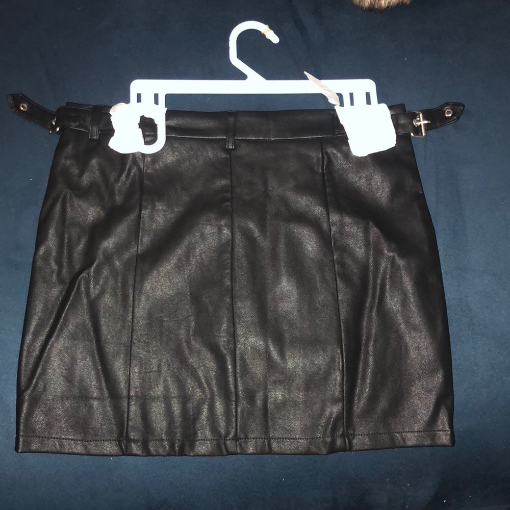 Black Leather Skirt